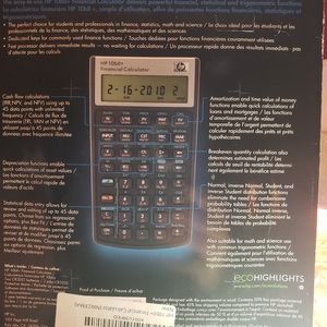 HP 10bII Financial Calculator
